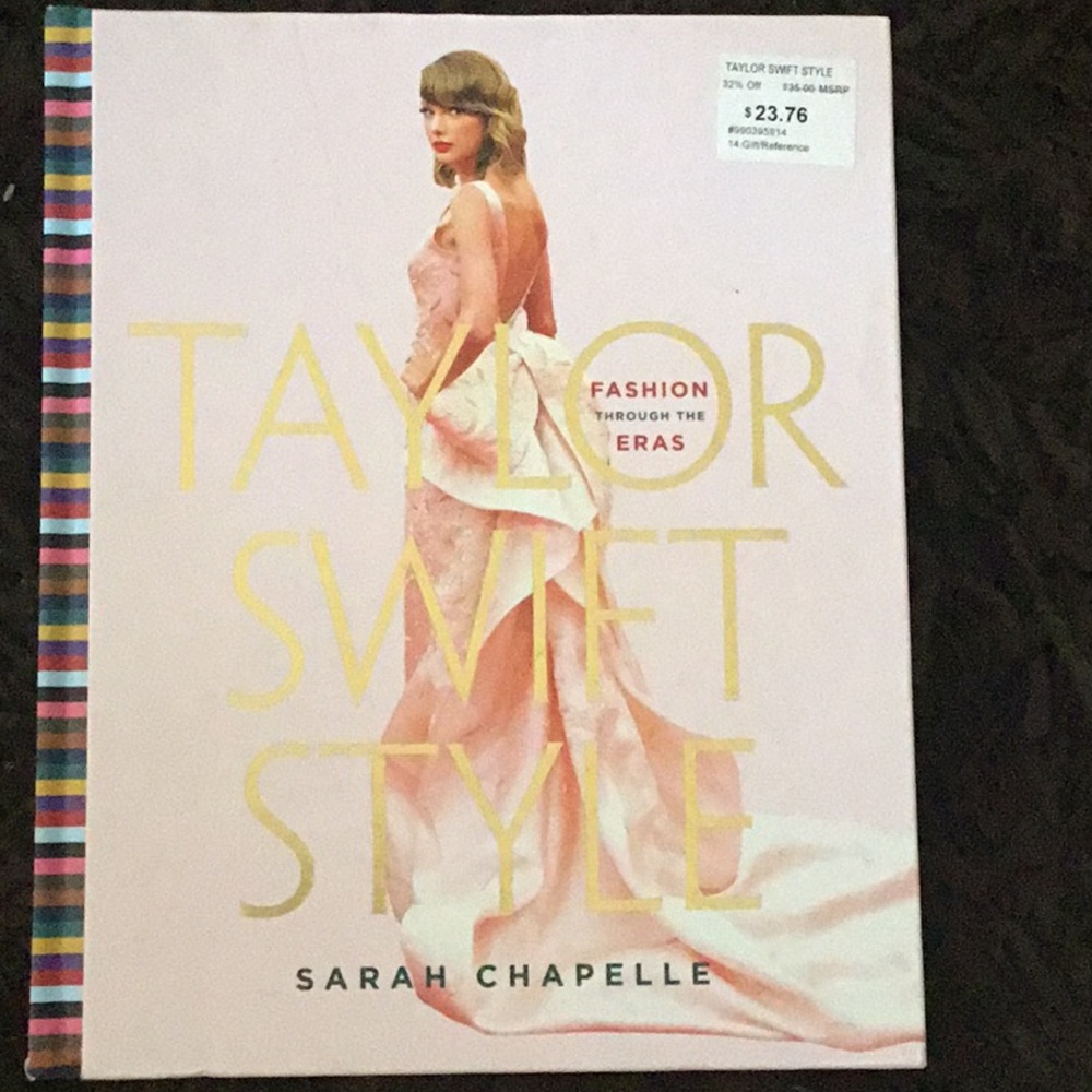 Taylor Swift Style Book by Sarah Chapelle ~ ERAS - Hard cover with gold edging
